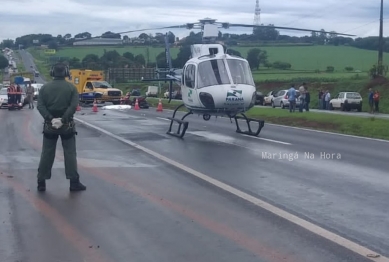 foto de Acidente mata duas pessoas na rodovia BR-376 em Maringá