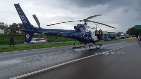 foto de Sistema de monitoramento de caminhão bitrem filmou o acidente que matou casal em Maringá