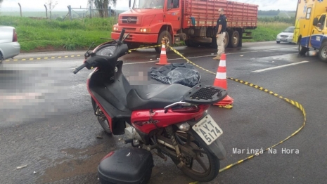 foto de Sistema de monitoramento de caminhão bitrem filmou o acidente que matou casal em Maringá