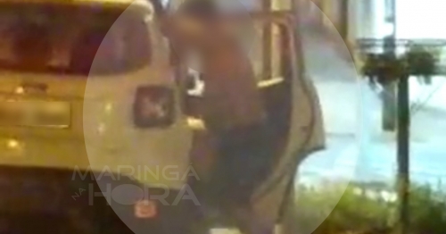 Maringá; vídeo mostra casal fazendo sexo em via pública