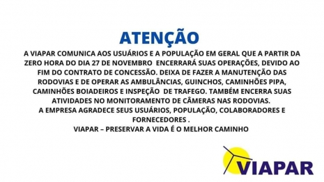 foto de Com o fim das concessões pedágios não terão cobranças a partir do dia 28 no Paraná