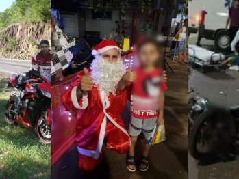 foto de Papai Noel morre ao sofrer trágico acidente no Paraná