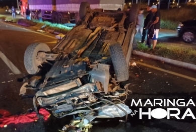 foto de Gravíssimo acidente na BR-376 deixa quatro pessoas feridas
