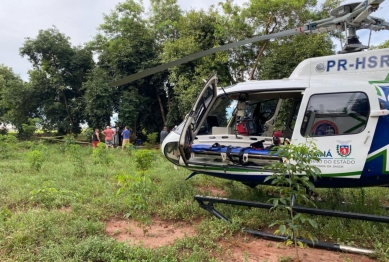 foto de Capotamento de veículo deixa duas pessoas em estado grave na região
