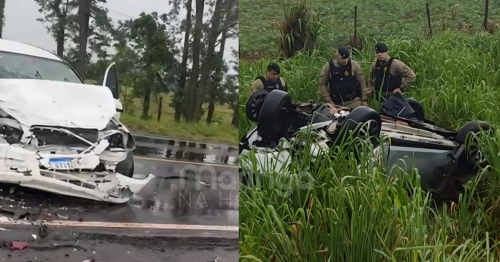 Colisão envolvendo dois carros em rodovia deixa vítimas graves na região