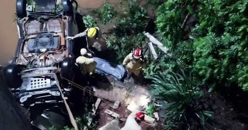 Homem morre ao cair com carro dentro de rio na região