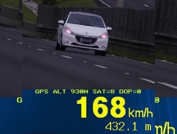 foto de PRF flagra 132 carros em excesso de velocidade em quatro horas em único ponto