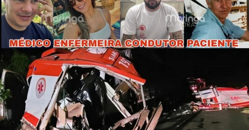 Identificação das vítimas fatais do acidente envolvendo ambulância do Samu, no Paraná