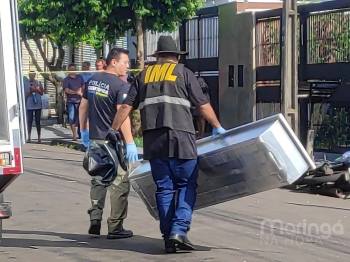foto de Jovem em moto é executado com vários tiros