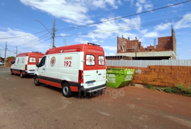 foto de Homem fica ferido ao ser atingido por parede enquanto trabalhava em obra em Maringá