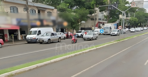 Criança é atropelada por moto na Avenida Morangueira em Maringá