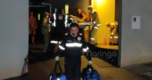 Homem que teria levado choque elétrico durante a tarde, tem mal súbito de noite e é socorrido em estado gravíssimo em Maringá
