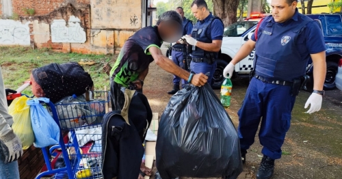 Operação Ordem Pública fiscaliza locais que ficam moradores de rua em Maringá