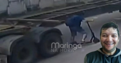 Homem morre após cair de patinete e ser atropelado por caminhão no PR