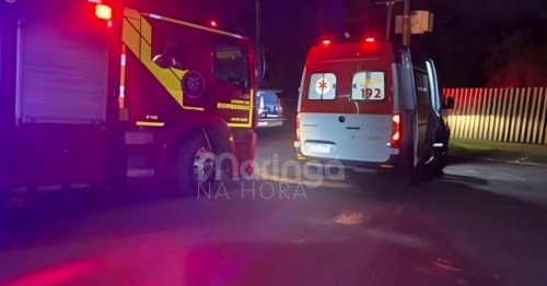 Mulher tem ferimentos graves após bater bicicleta contra muro em Maringá