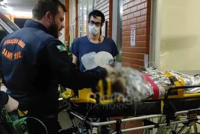foto de Homem é entubado e recebe sangue após ficar em estado gravíssimo ao sofrer acidente na PR-317
