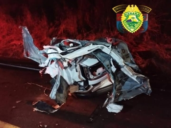 foto de Empresária perde a vida em acidente grave; veículo ficou totalmente destruído no Paraná