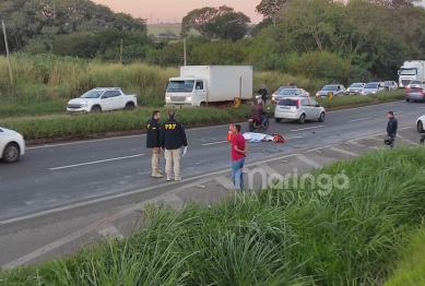 foto de Jovem morre em acidente entre moto e carreta na BR-376, em Sarandi