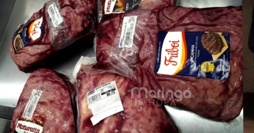 Casal é preso após furtar picanha de supermercado em Maringá