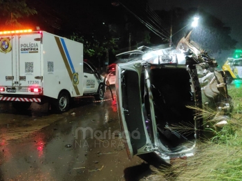 foto de Idosa morre após ser ejetada de veículo em grave acidente no Contorno Sul de Maringá