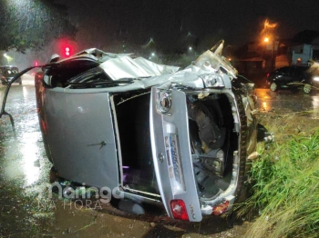 foto de Idosa morre após ser ejetada de veículo em grave acidente no Contorno Sul de Maringá