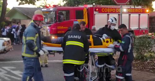 Motorista foge após colisão com caminhão e abandona passageiro ferido em Maringá