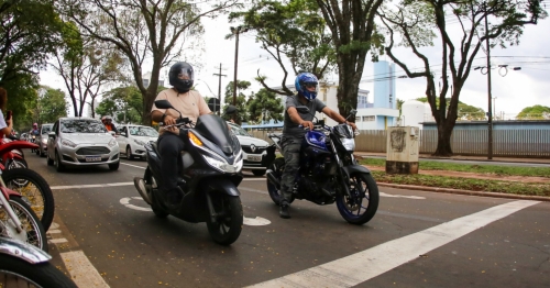 Prefeitura implantará 30 novos bolsões para motos em cruzamentos da cidade