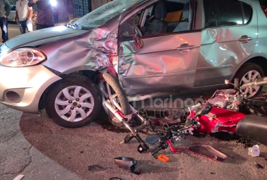 foto de Câmera flagra acidente grave que deixa adolescente em estado crítico em Maringá