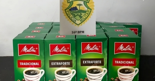 Dupla é presa após furtar 17 pacotes de café em supermercado 