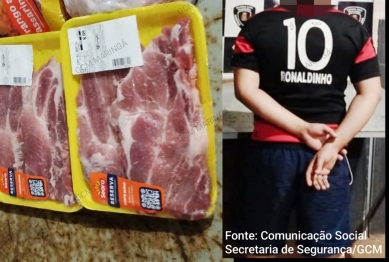 foto de Reincidente da carne: homem furta pela 3ª vez no mesmo mercado e vai parar na delegacia em Maringá