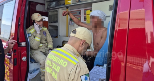 Confusão no trânsito acaba com jovem agredido a pauladas em Maringá; veja vídeo