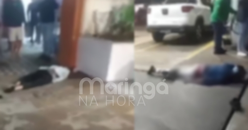  Câmera registra grave acidente com duas pessoas em moto durante a noite