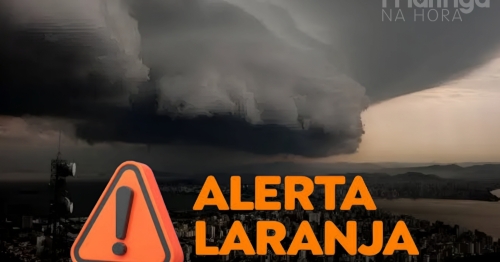 Alerta Laranja em Maringá, no Paraná: Tempestades até Domingo