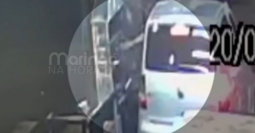 Vídeo mostra homem usando carro como “drive-thru” para furtar espetinhos