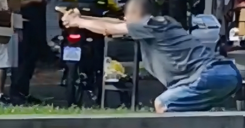 Apontando para o invisível: atitude inusitada surpreende pedestres em Maringá