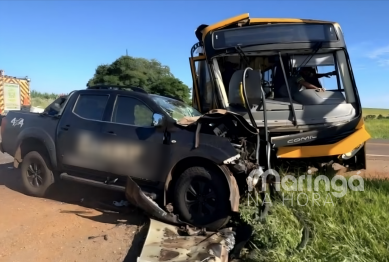 foto de Vítima de colisão entre caminhonete e ônibus não resiste e morre no hospital na região