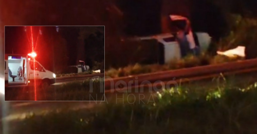 Batida frontal entre carro e caminhonete termina com uma morte na região de Maringá