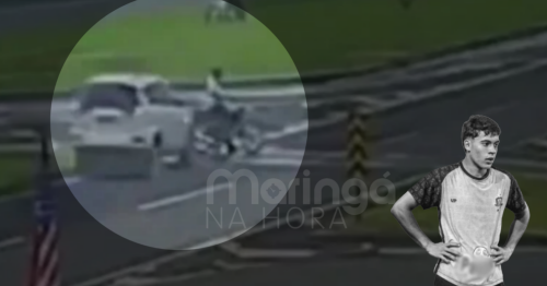 Câmera registra colisão violenta que terminou com morte de motociclista na BR-376