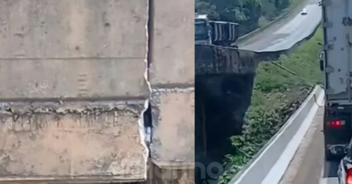 Motoristas se assustam com rachaduras em ponte da BR-376; concessionária explica situação
