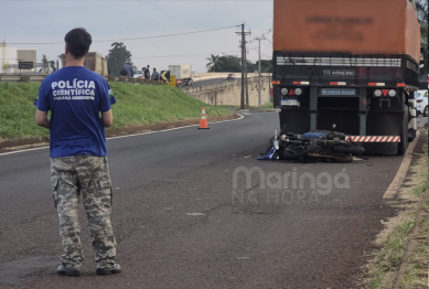 foto de Saiba quem é a vítima que morreu após bater moto em carreta parada no Contorno Norte de Maringá
