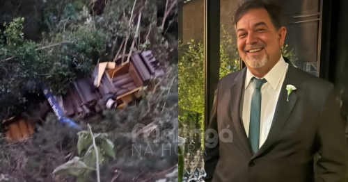 Homem que ajudava o irmão em colheita morre após máquina despencar em ribanceira