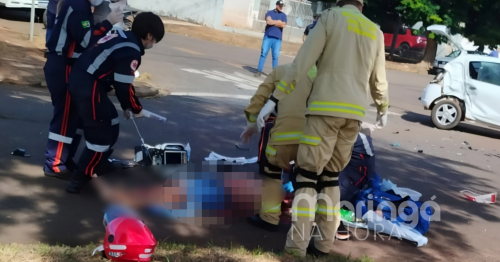 Motociclista morre após grave acidente na Avenida Morangueira, em Maringá