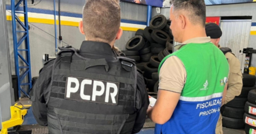 PCPR e Procon interditam unidades de empresa de pneus suspeita de práticas abusivas