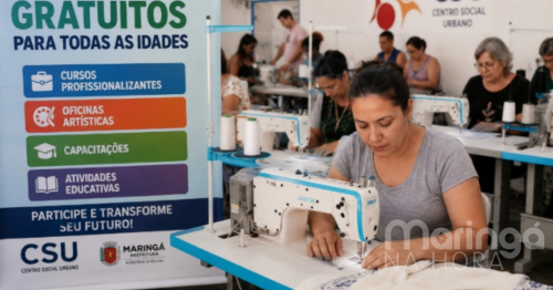Prefeitura de Maringá abre vagas GRATUITAS para cursos no CSU — veja como participar