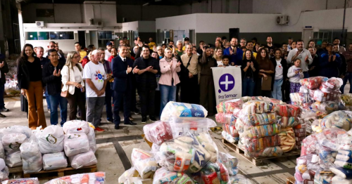 Entidades assistenciais recebem alimentos arrecadados na 49ª edição da Prova Rústica Tiradentes