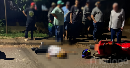 Rapaz em moto de alta cilindrada é surpreendido e morto com tiros nas costas em Maringá