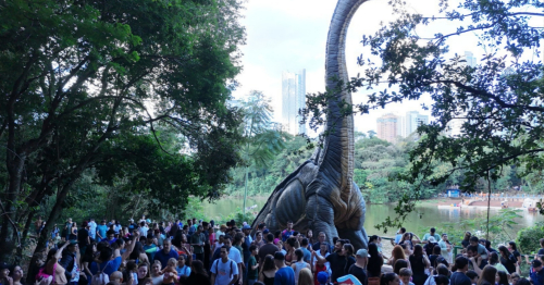 Com visitantes de outras cidades e estados, exposição ‘Jurássico Condor’ leva mais de 22,5 mil pessoas ao Parque do Ingá nos três primeiros dias