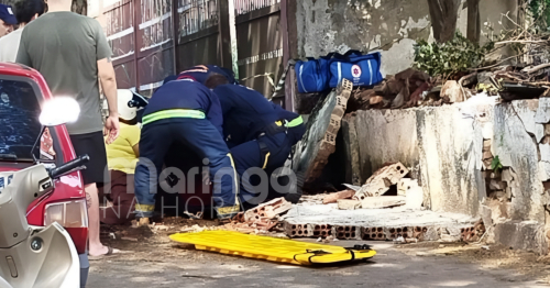 Mãe e filha são atingidas por muro ao tentar pegar flor em árvore na região