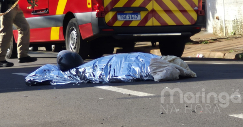 Motociclista morre após grave colisão com caminhonete em Maringá
