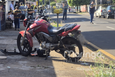 foto de Motociclista morre após grave colisão com caminhonete em Maringá